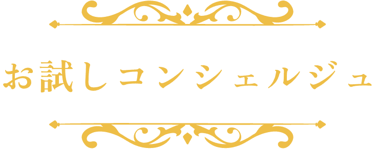 お試しコンシェルジュ